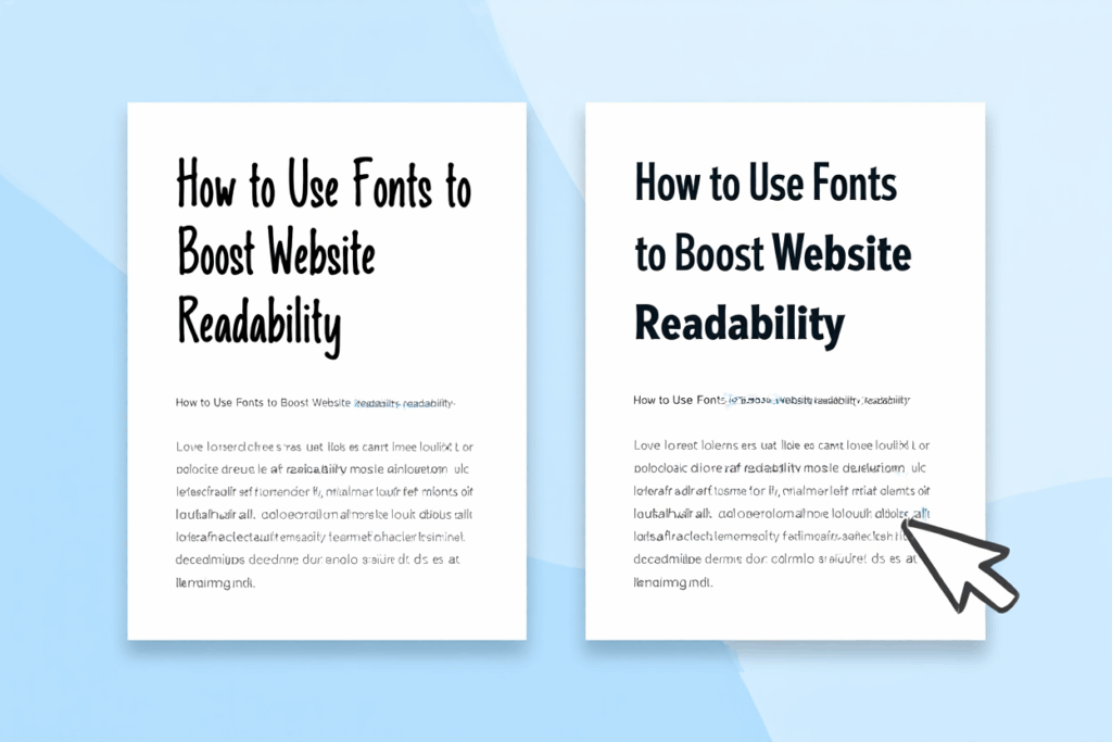 How to Use Fonts to Boost Website Readability