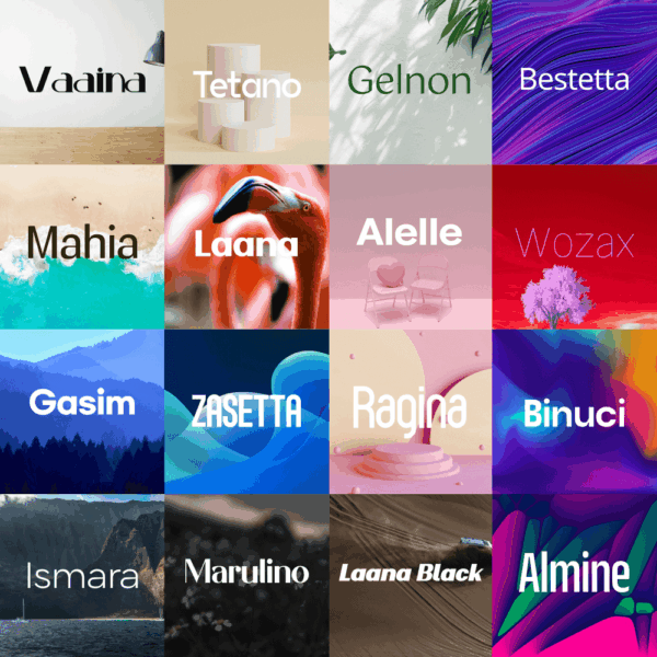 Almine Font Bundle – 16 Handcrafted Fonts